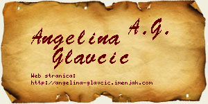 Angelina Glavčić vizit kartica